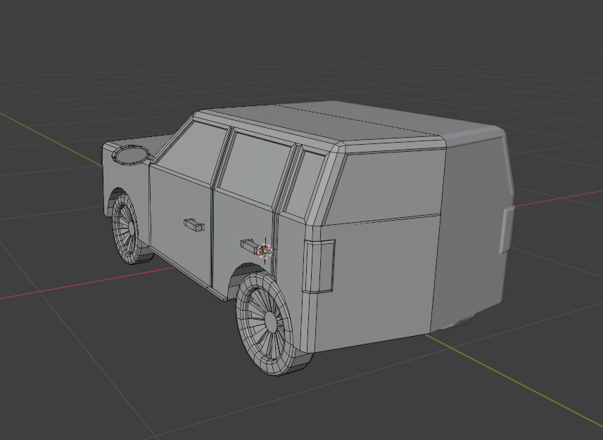low poly jeep redy for games engine Low-poly 3D model_5