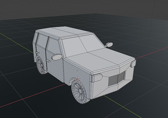 low poly jeep redy for games engine  Low-poly 3D model