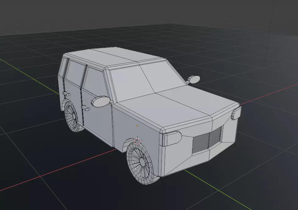 low poly jeep redy for games engine Low-poly 3D model_0