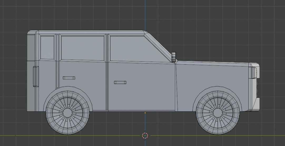 low poly jeep redy for games engine Low-poly 3D model_7
