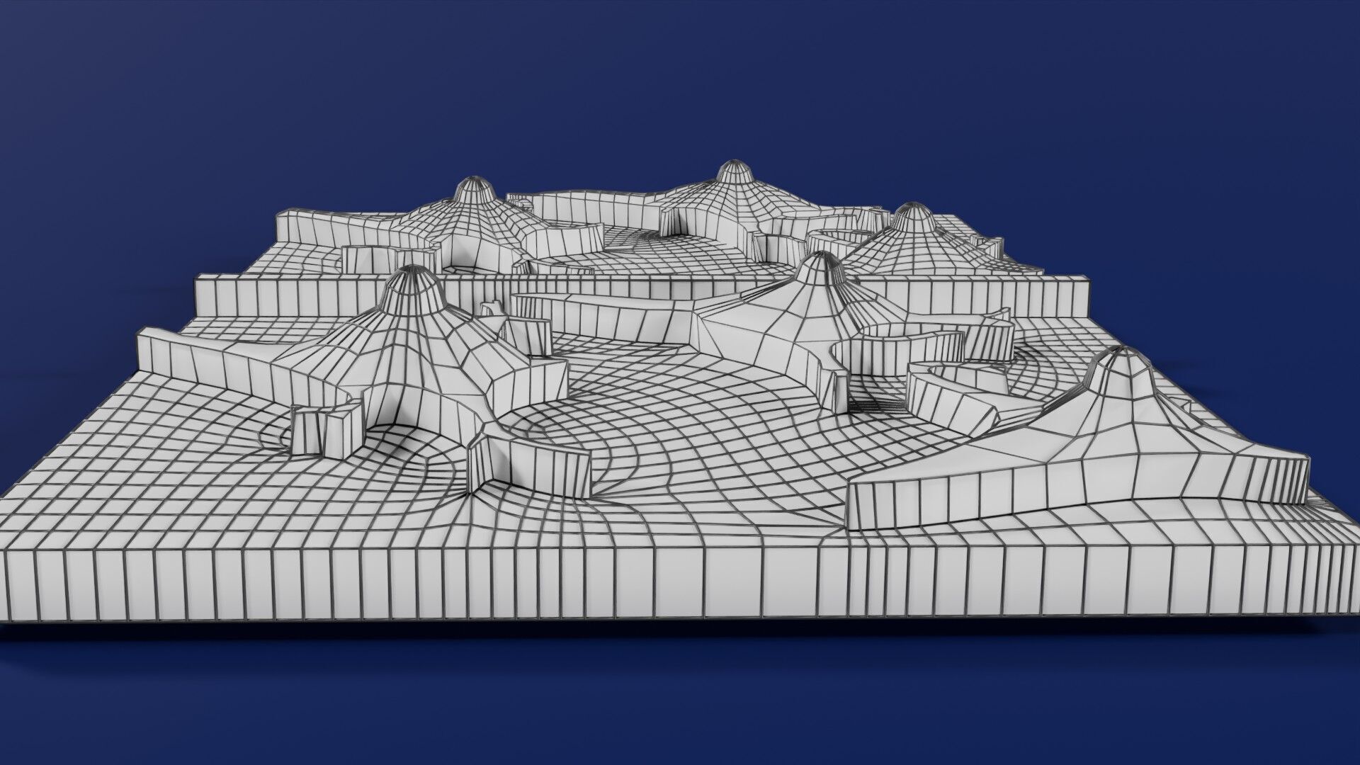 Alzheimer disease microscopy changes brain Low-poly 3D model_64