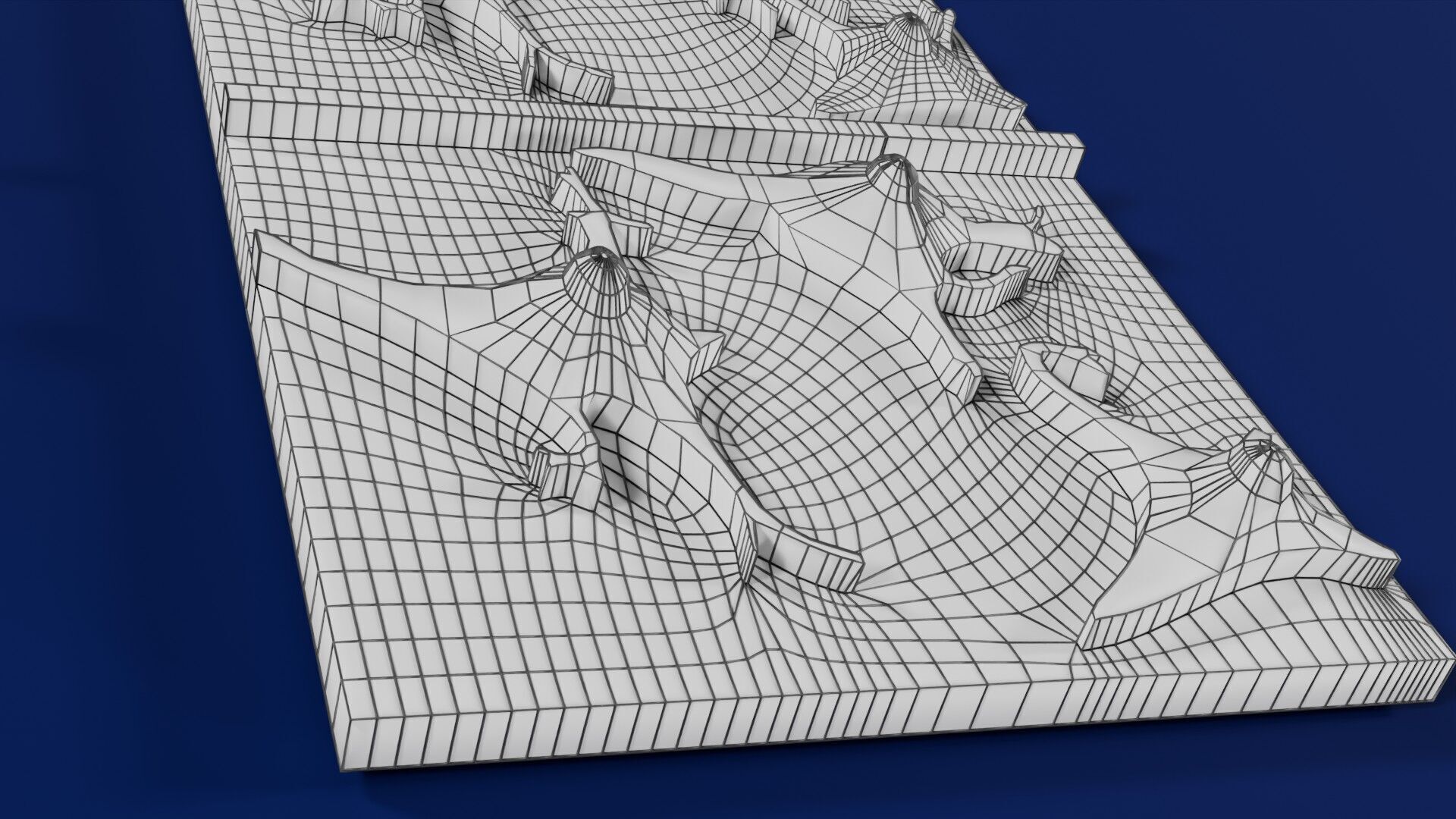 Alzheimer disease microscopy changes brain Low-poly 3D model_62