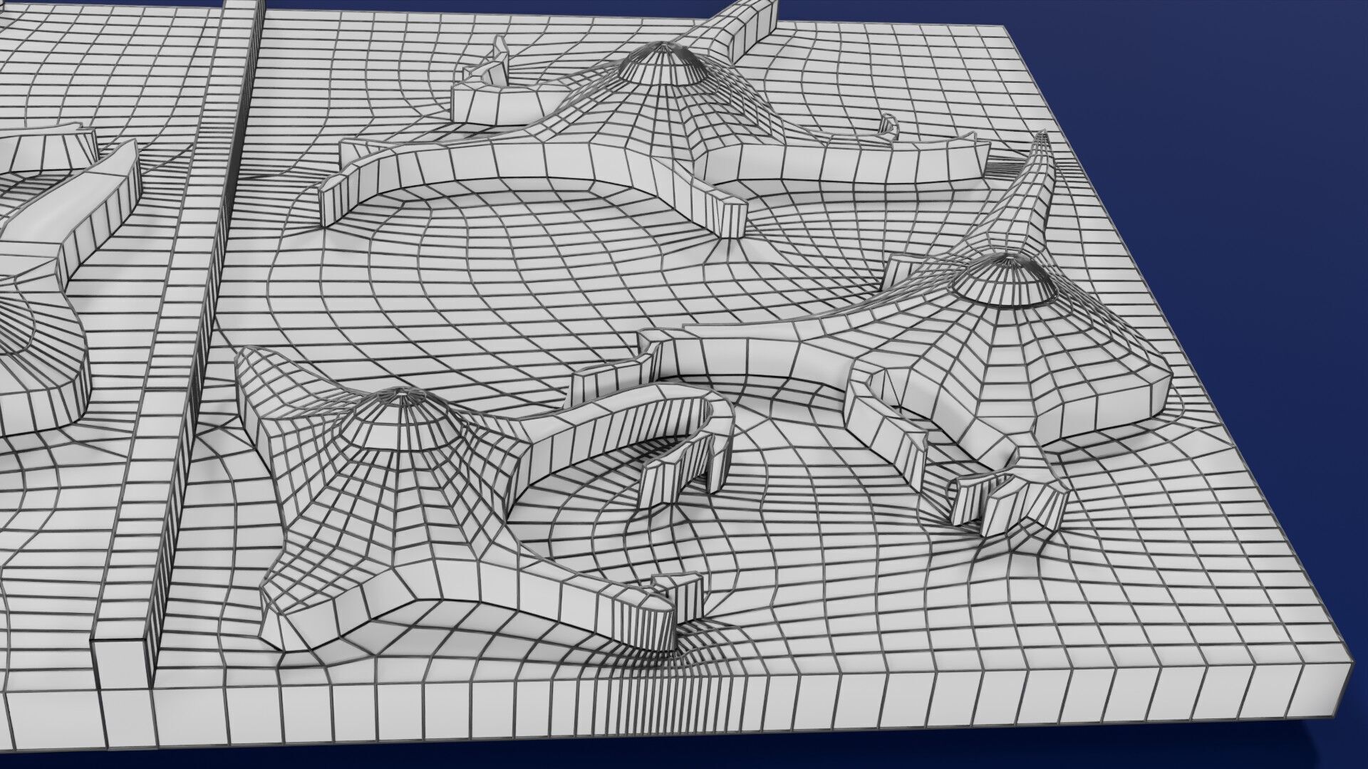 Alzheimer disease microscopy changes brain Low-poly 3D model_68