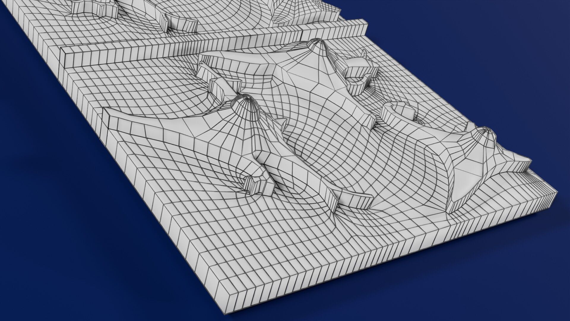 Alzheimer disease microscopy changes brain Low-poly 3D model_61