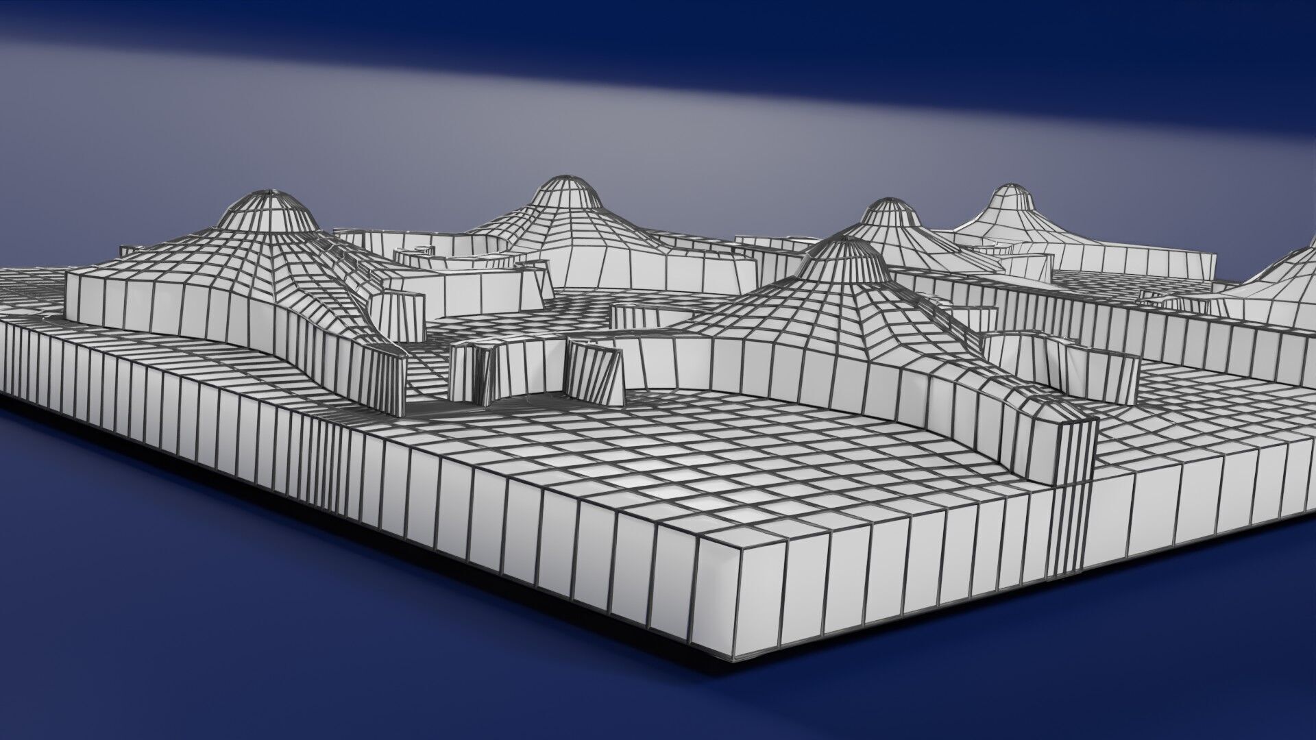 Alzheimer disease microscopy changes brain Low-poly 3D model_73