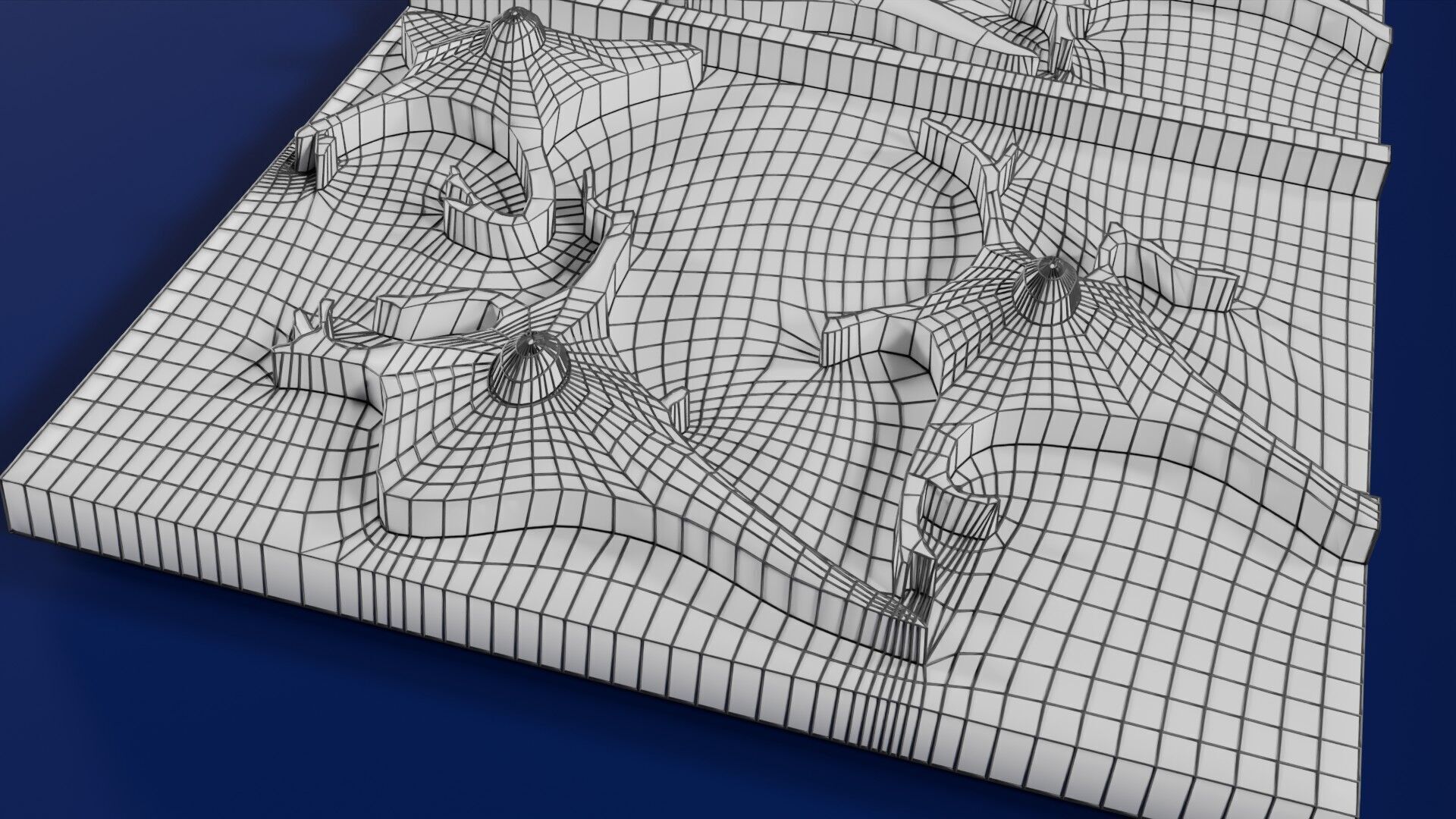 Alzheimer disease microscopy changes brain Low-poly 3D model_70