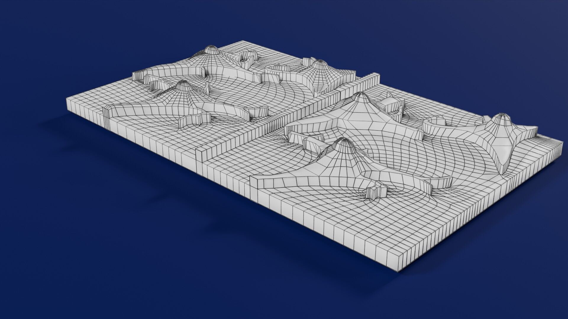Alzheimer disease microscopy changes brain Low-poly 3D model_57