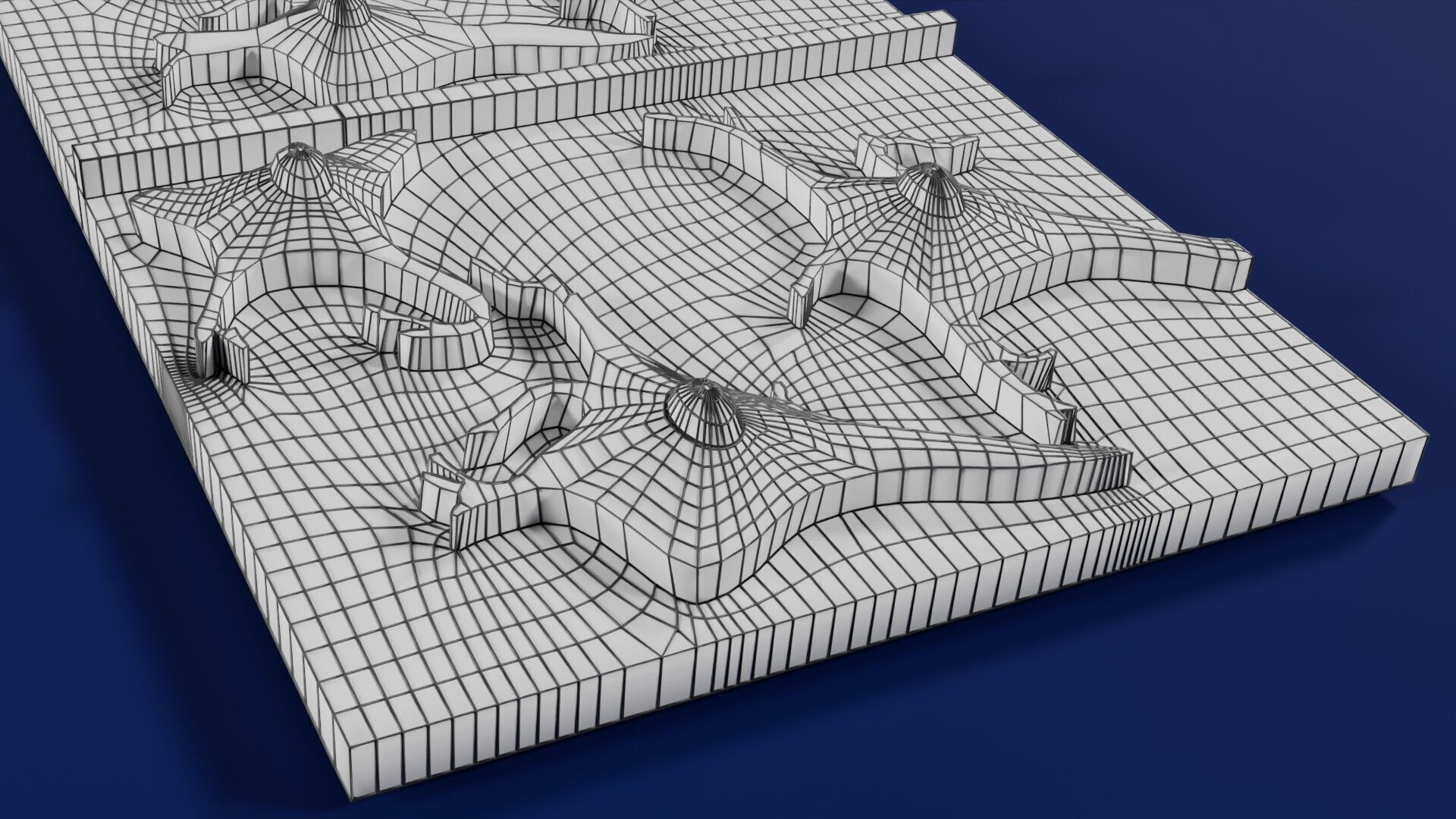 Alzheimer disease microscopy changes brain Low-poly 3D model_69