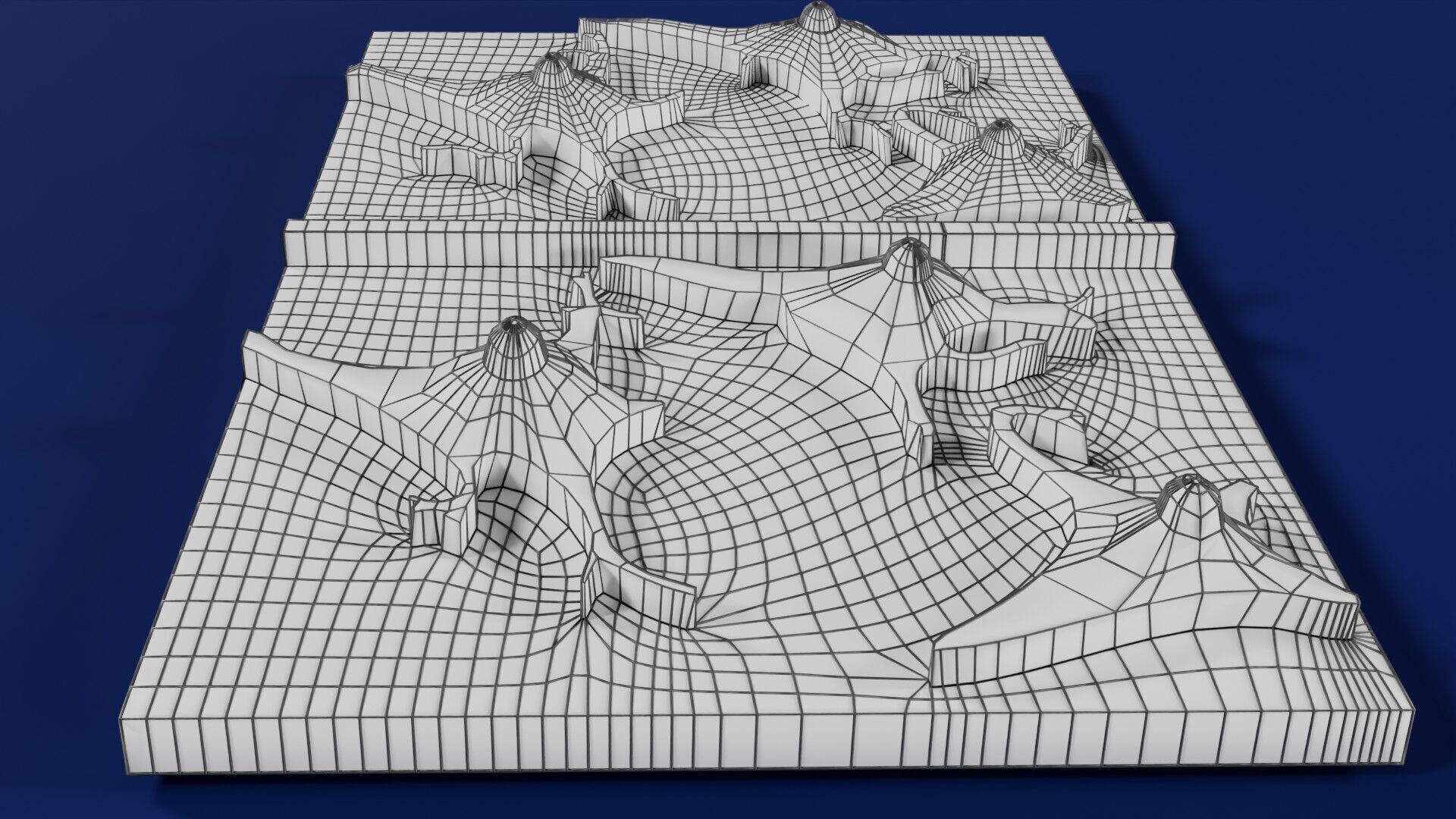 Alzheimer disease microscopy changes brain Low-poly 3D model_63