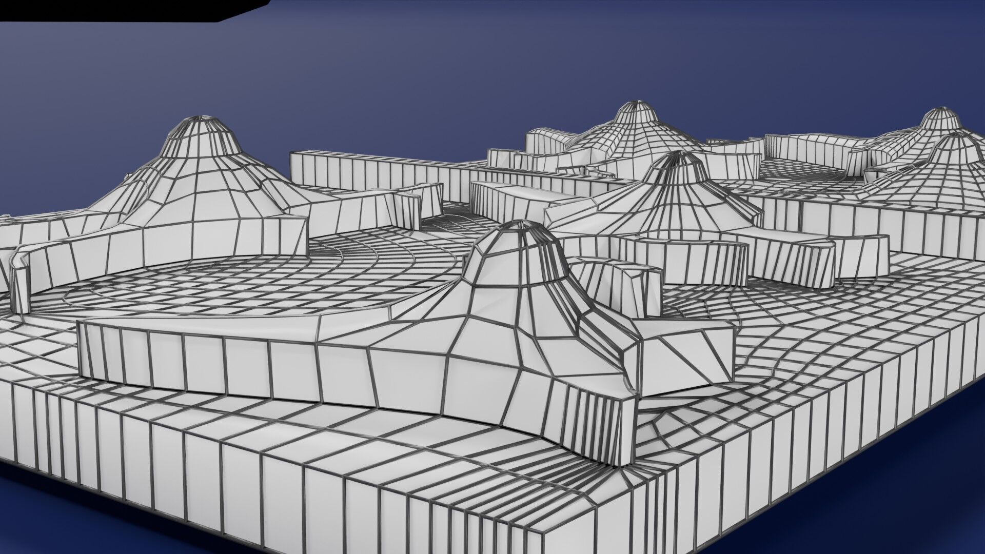 Alzheimer disease microscopy changes brain Low-poly 3D model_65