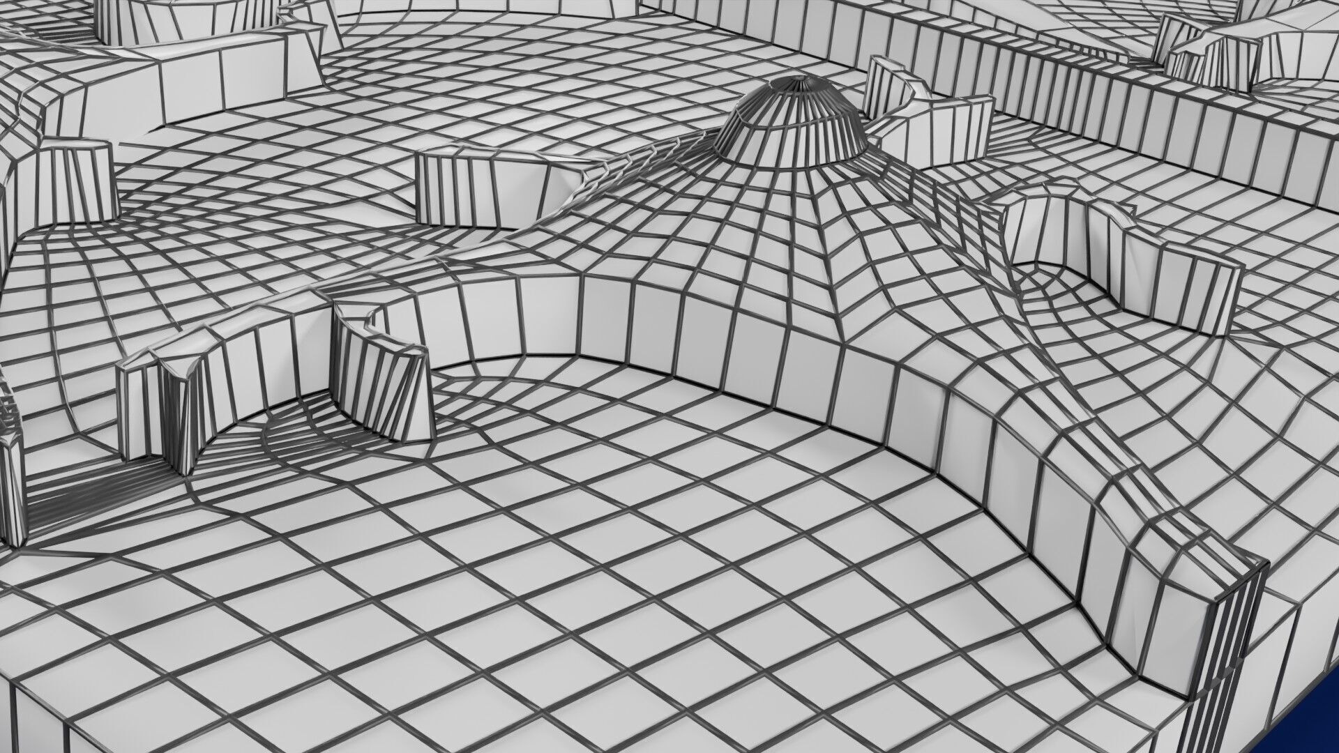 Alzheimer disease microscopy changes brain Low-poly 3D model_76