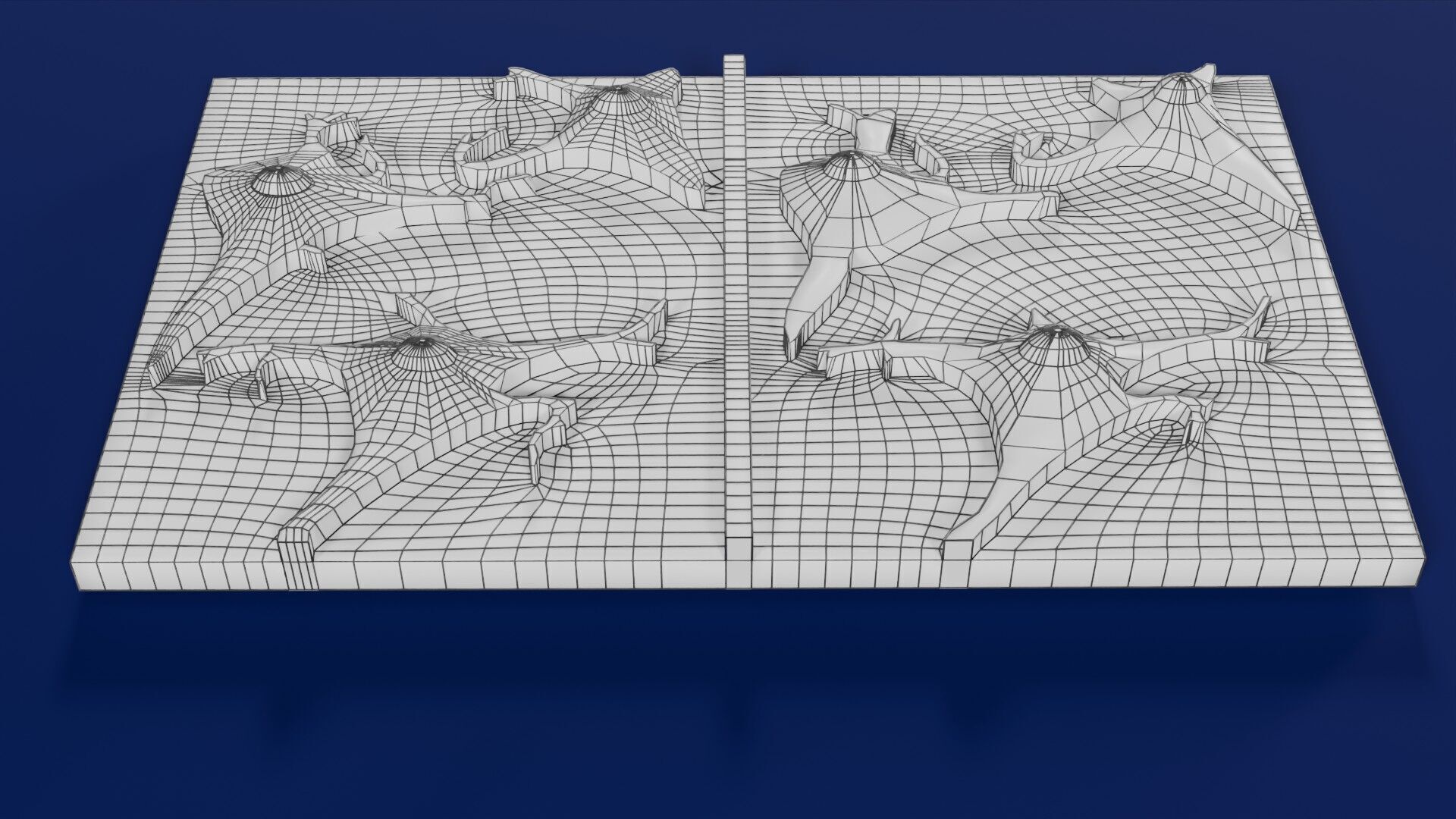 Alzheimer disease microscopy changes brain Low-poly 3D model_59