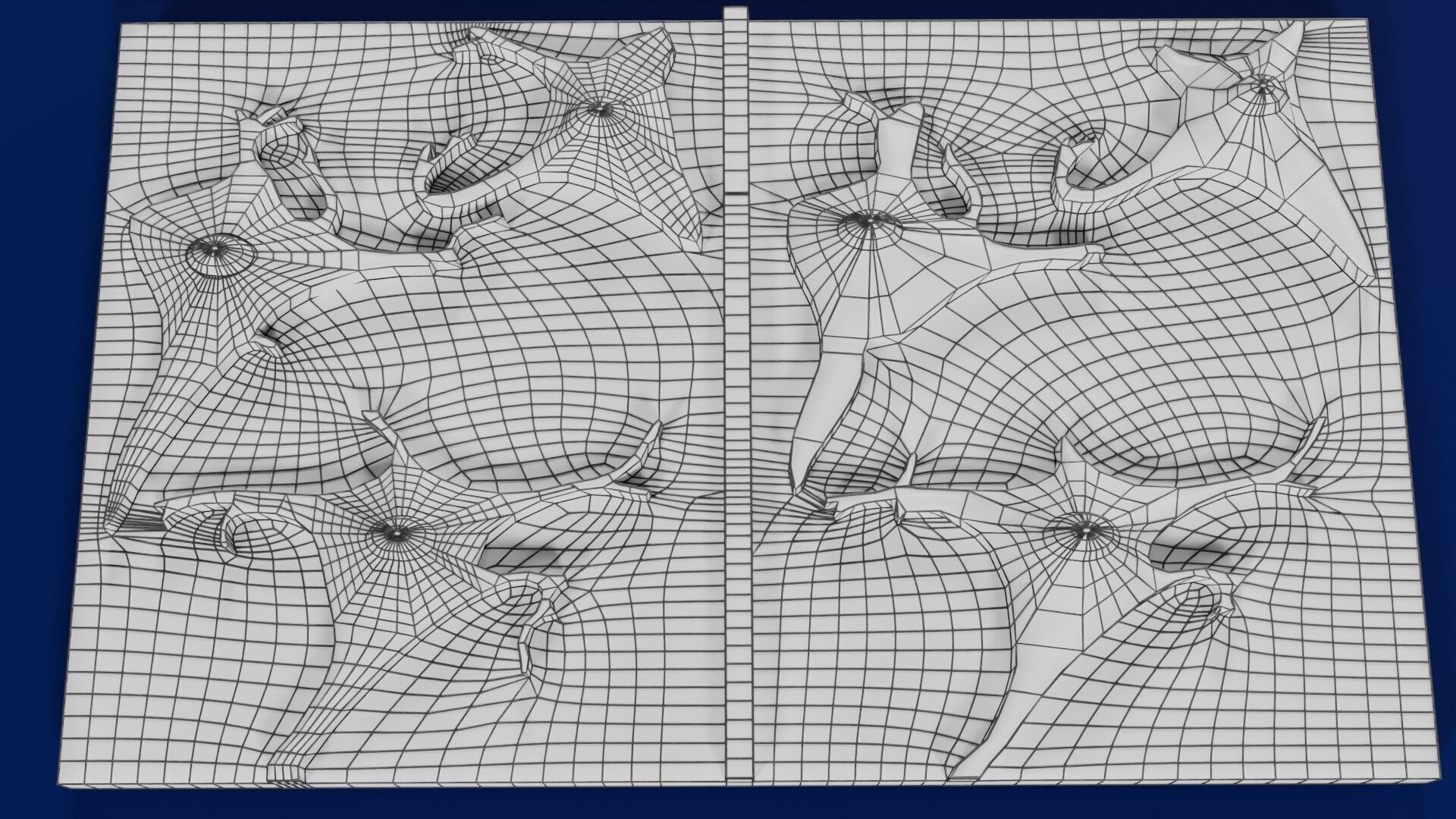 Alzheimer disease microscopy changes brain Low-poly 3D model_60