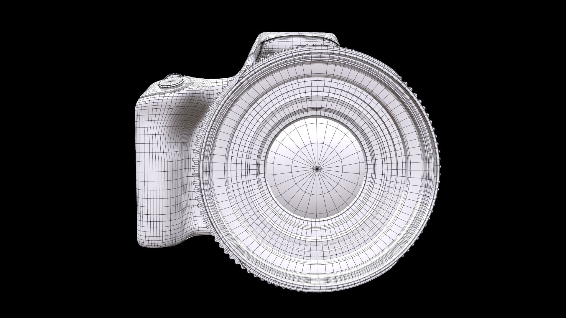 Canon EOS 200D Digital SLR Camera Low-poly 3D model_10