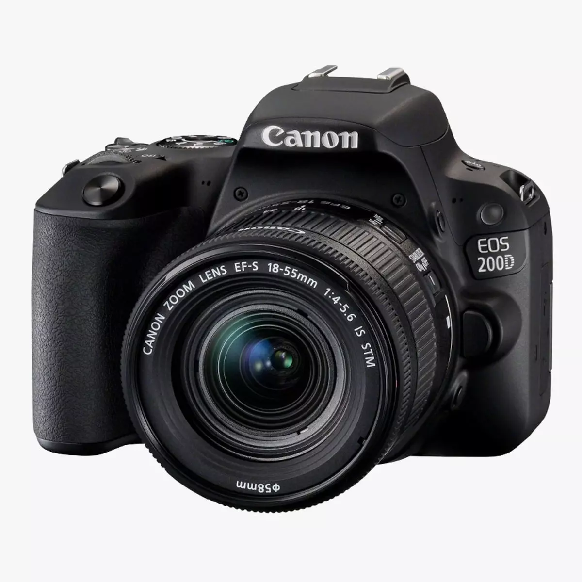 Canon EOS 200D Digital SLR Camera Low-poly 3D model_0
