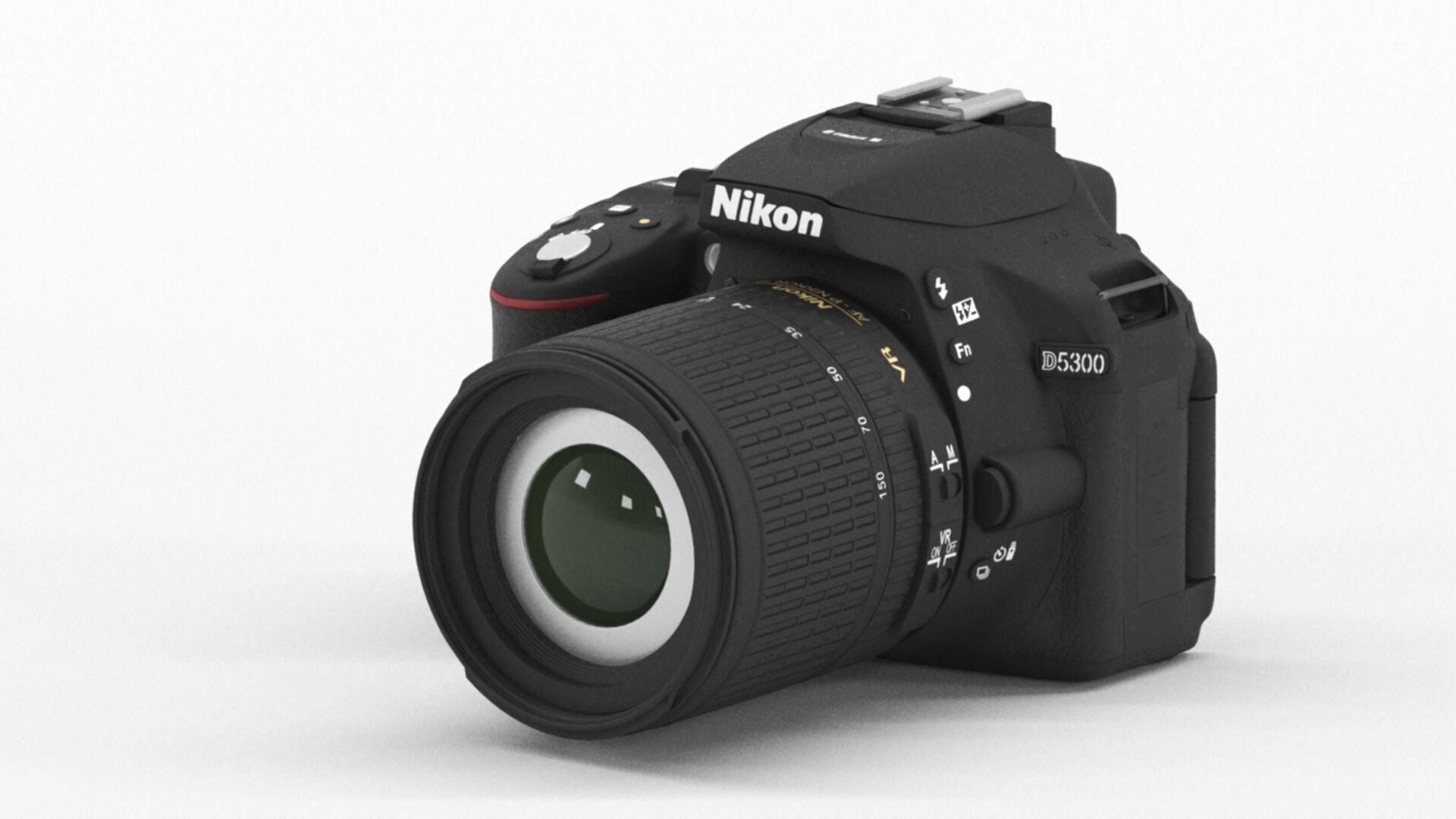 Nikon D5300  Nikkor 18 105 VR  SD 8GB Lexar Premium Low-poly 3D model_6
