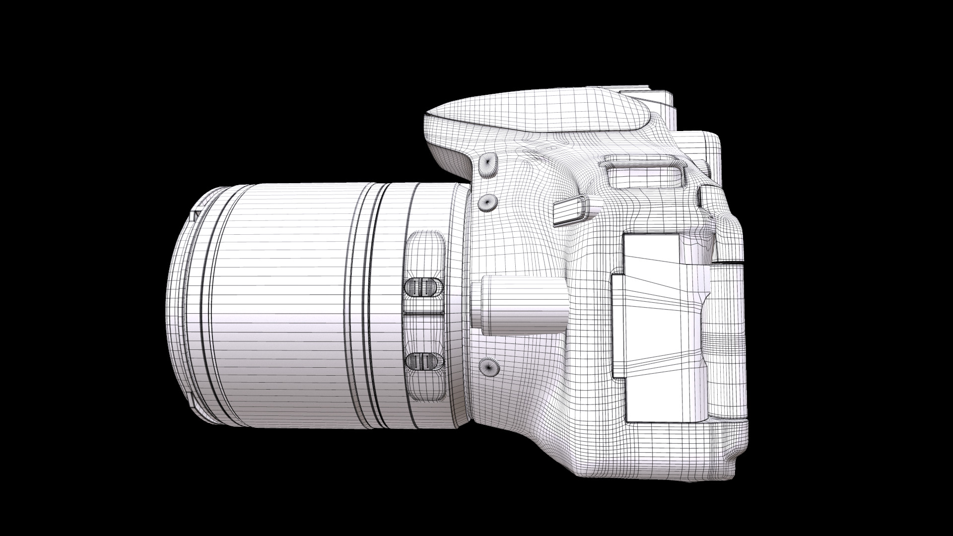 Nikon D5300  Nikkor 18 105 VR  SD 8GB Lexar Premium Low-poly 3D model_12