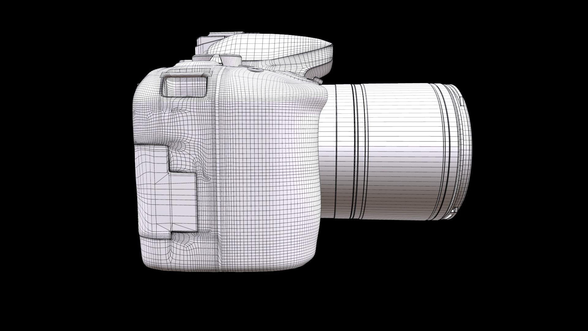 Nikon D5300  Nikkor 18 105 VR  SD 8GB Lexar Premium Low-poly 3D model_9