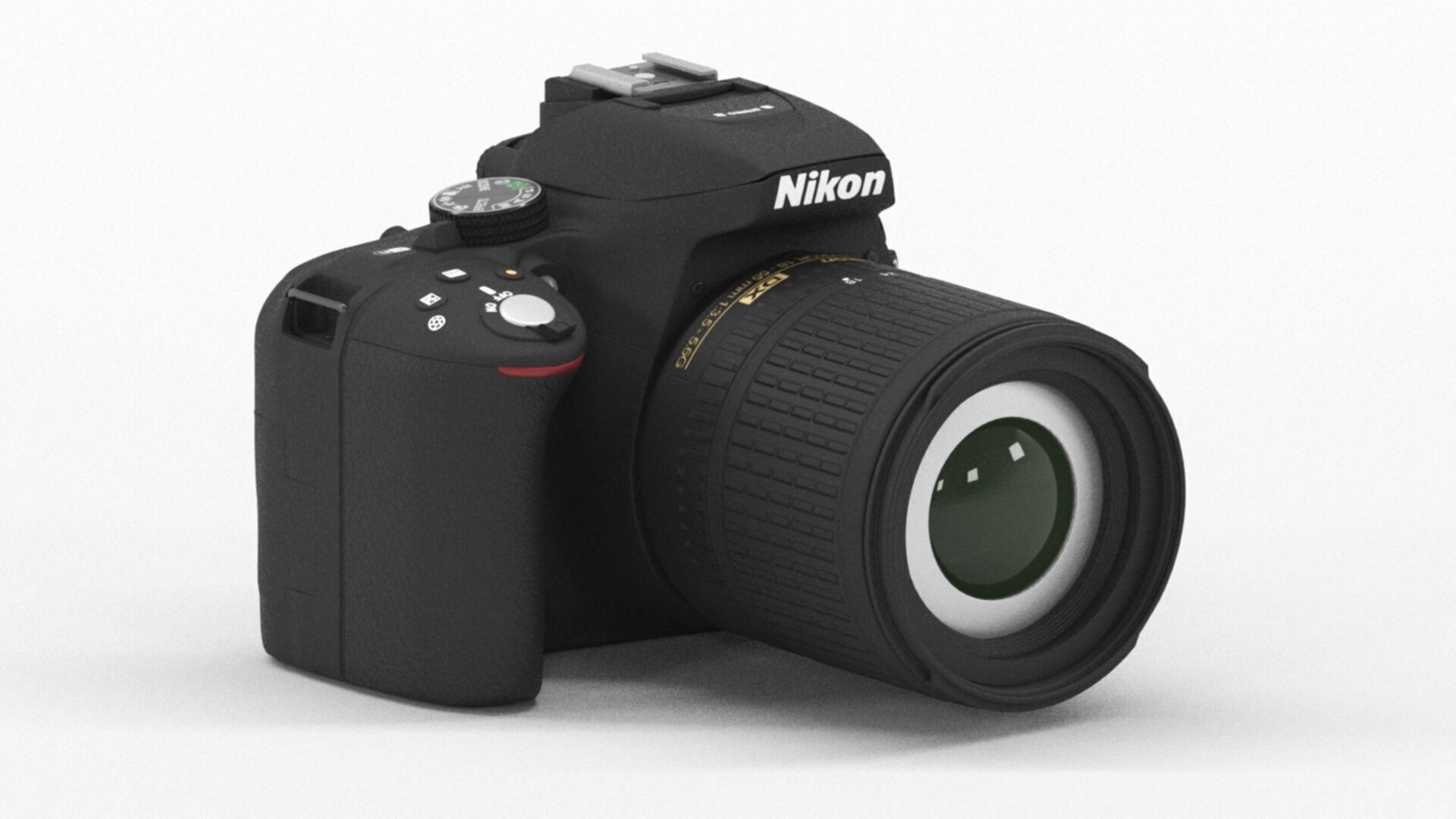Nikon D5300  Nikkor 18 105 VR  SD 8GB Lexar Premium Low-poly 3D model_2