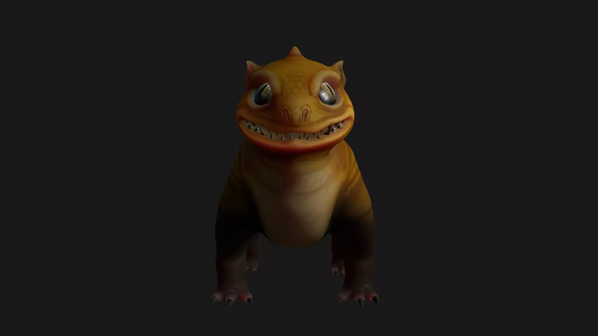 Arboreal watcher Low-poly 3D model_0