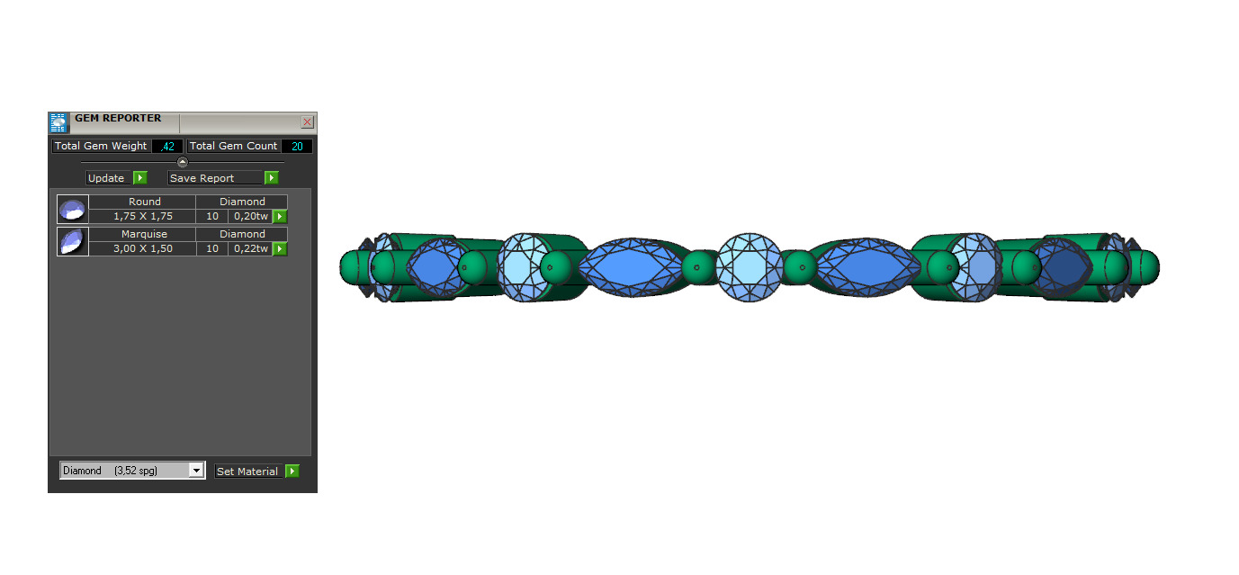 Full eternity ring style 4 3D print model_6