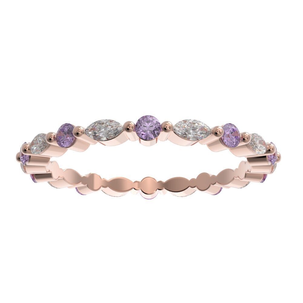 Full eternity ring style 4 3D print model_1