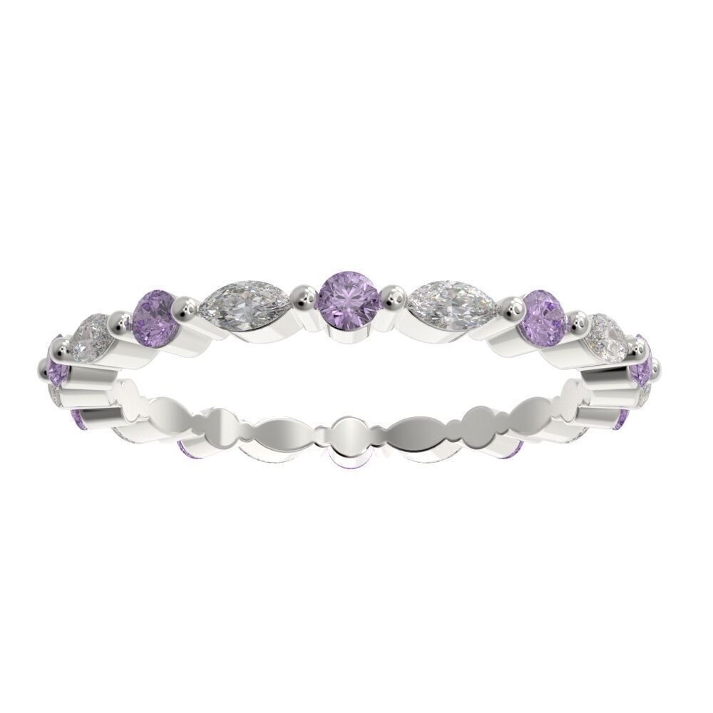 Full eternity ring style 4 3D print model_16