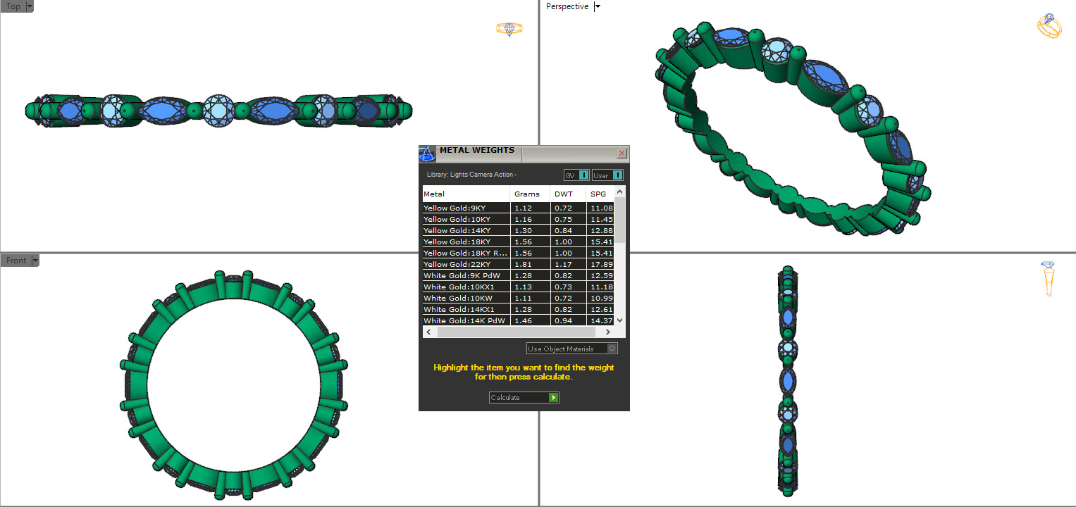 Full eternity ring style 4 3D print model_8
