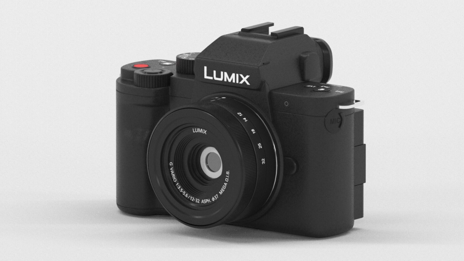 Panasonic LUMIX G100 4k Mirrorless Camera for Photo and Video Low-poly 3D model_7