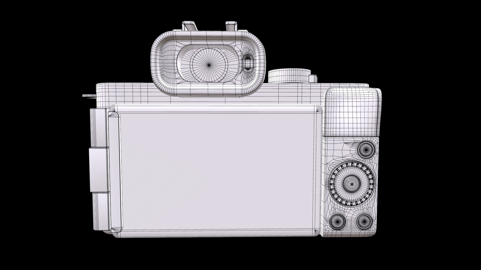 Panasonic LUMIX G100 4k Mirrorless Camera for Photo and Video Low-poly 3D model_11