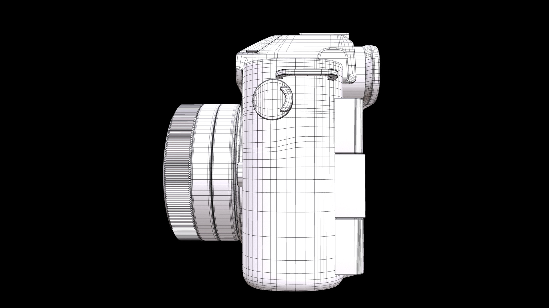 Panasonic LUMIX G100 4k Mirrorless Camera for Photo and Video Low-poly 3D model_13