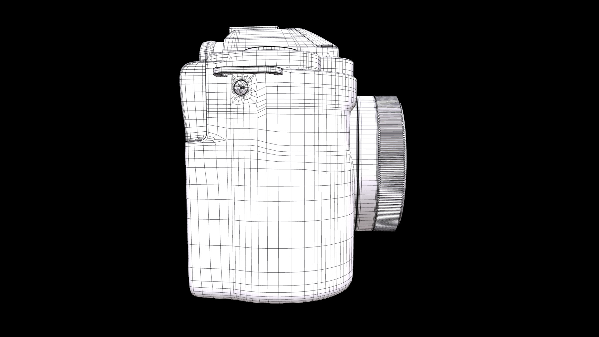 Panasonic LUMIX G100 4k Mirrorless Camera for Photo and Video Low-poly 3D model_10