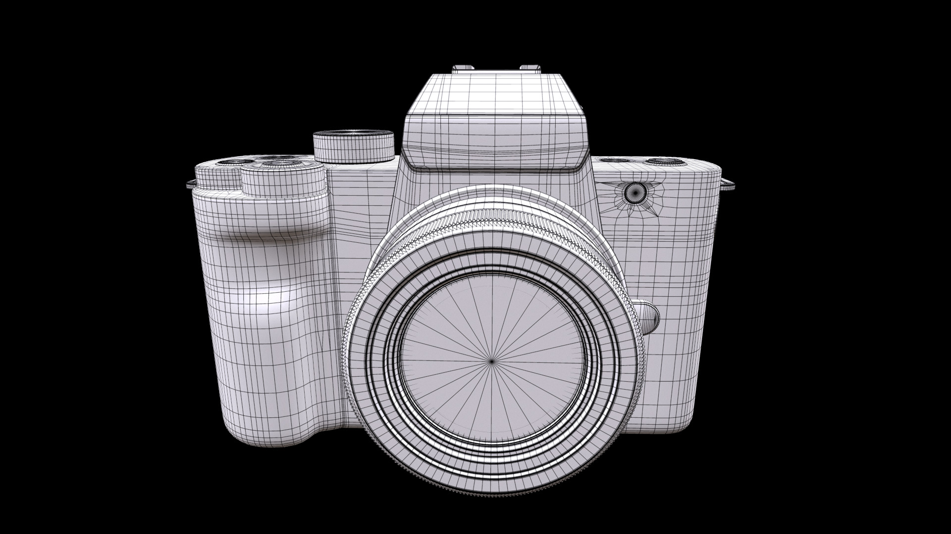 Panasonic LUMIX G100 4k Mirrorless Camera for Photo and Video Low-poly 3D model_9