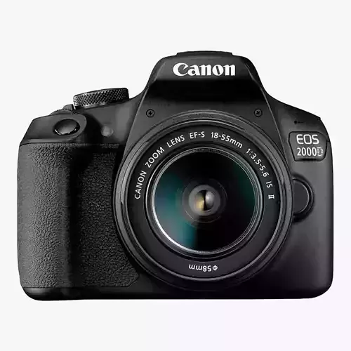 Canon EOS 2000D DSLR Camera and EF-S 18-55 mm