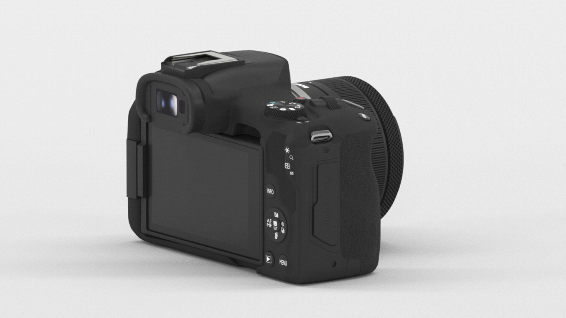 3D model Canon EOS R50 Mirrorless Camera RF S 18 45mm VR / AR