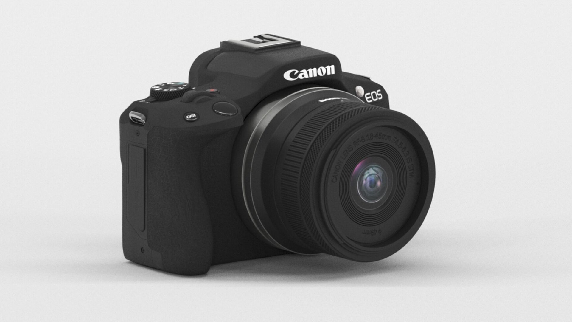 3D model Canon EOS R50 Mirrorless Camera RF S 18 45mm VR / AR