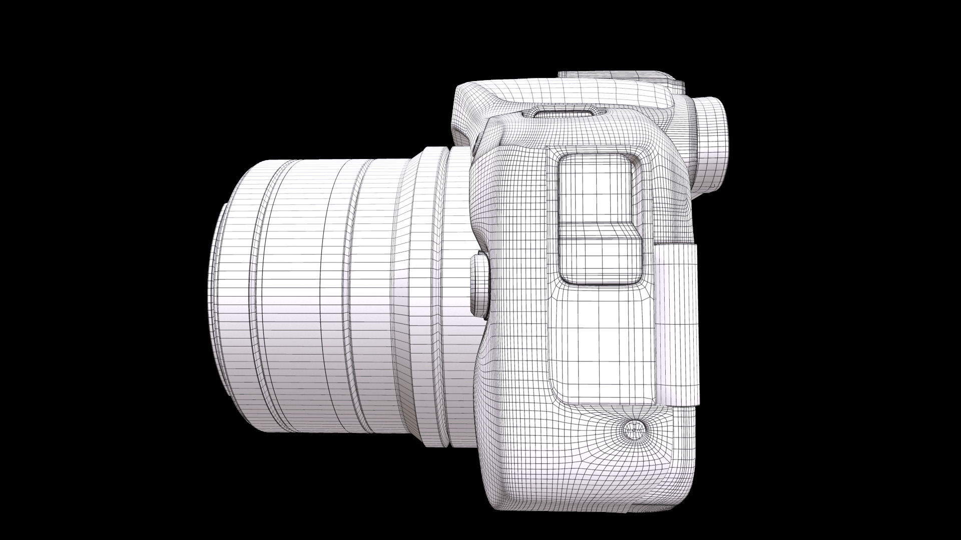 3D model Canon EOS R50 Mirrorless Camera RF S 18 45mm VR / AR