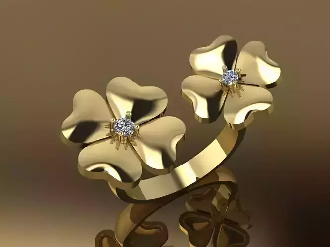 Clover Ring Van Cleef Flower 
