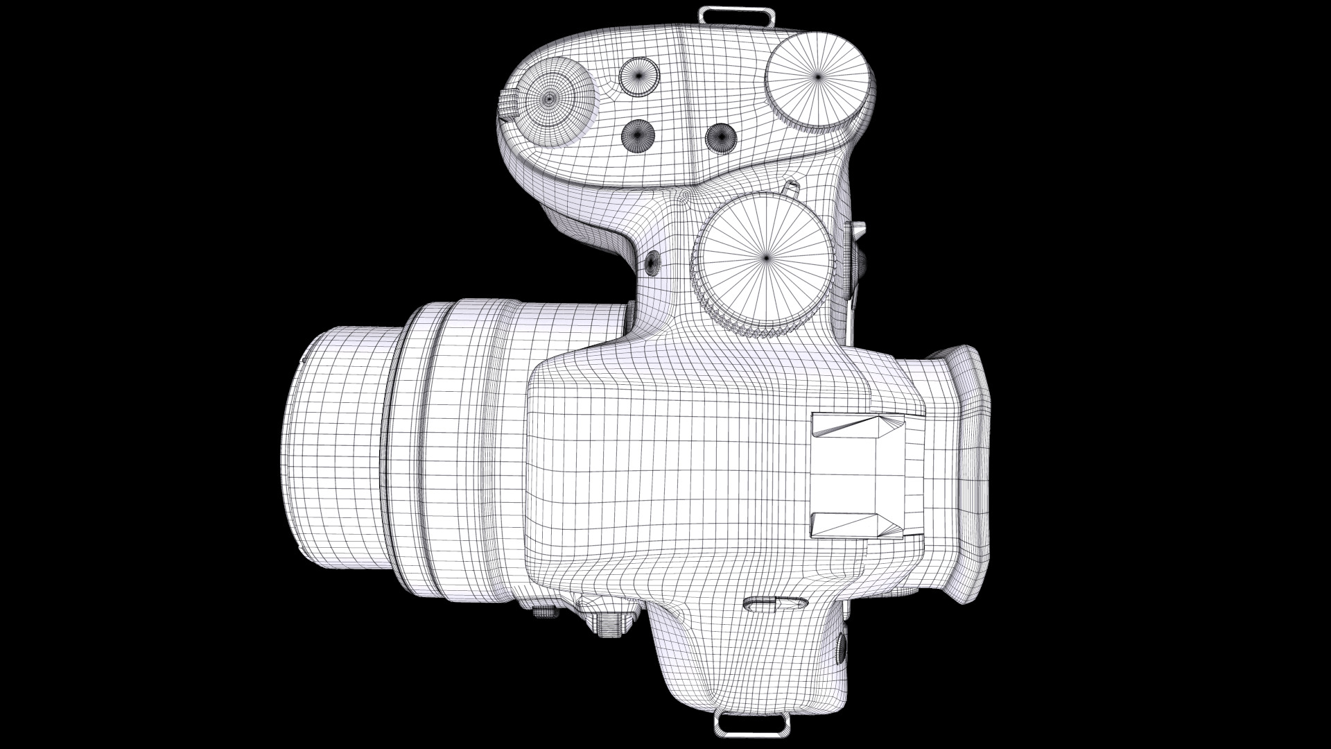 Panasonic Lumix DMC FZ300 Low-poly 3D model_11