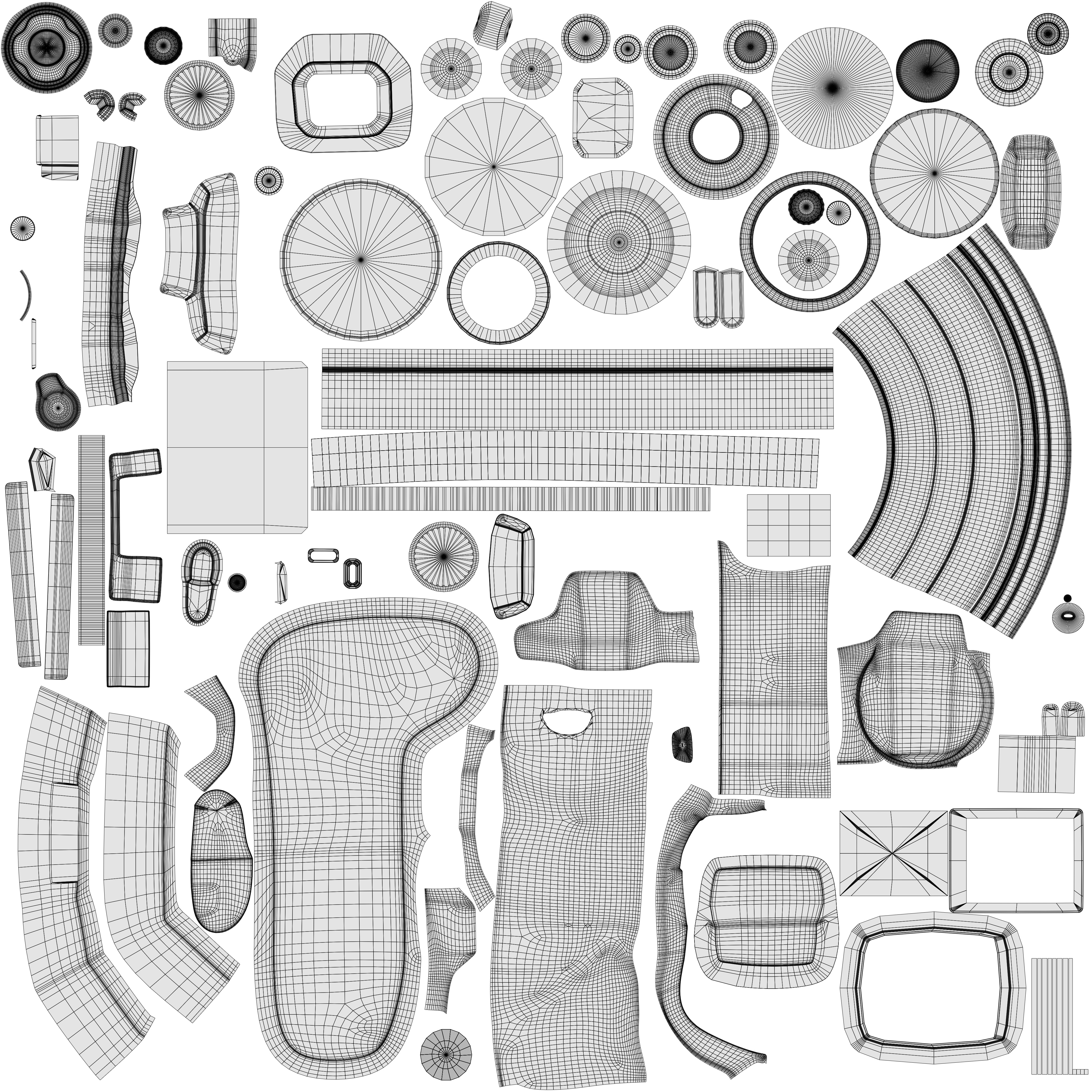 Panasonic Lumix DMC FZ300 Low-poly 3D model_13