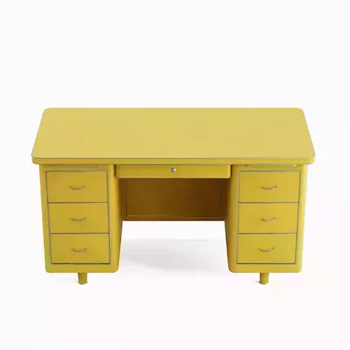 Metal Desk 03 Low-poly 3D model