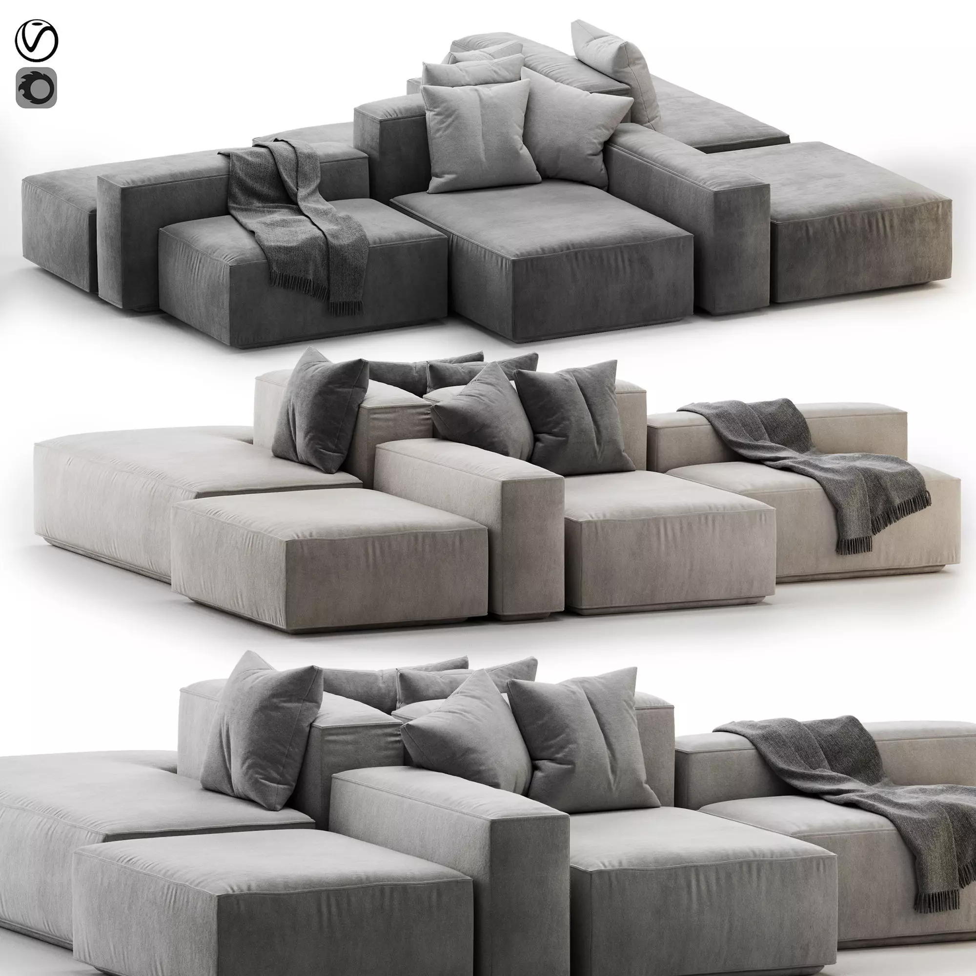 Arflex Mario Marenco Sofa 3D model