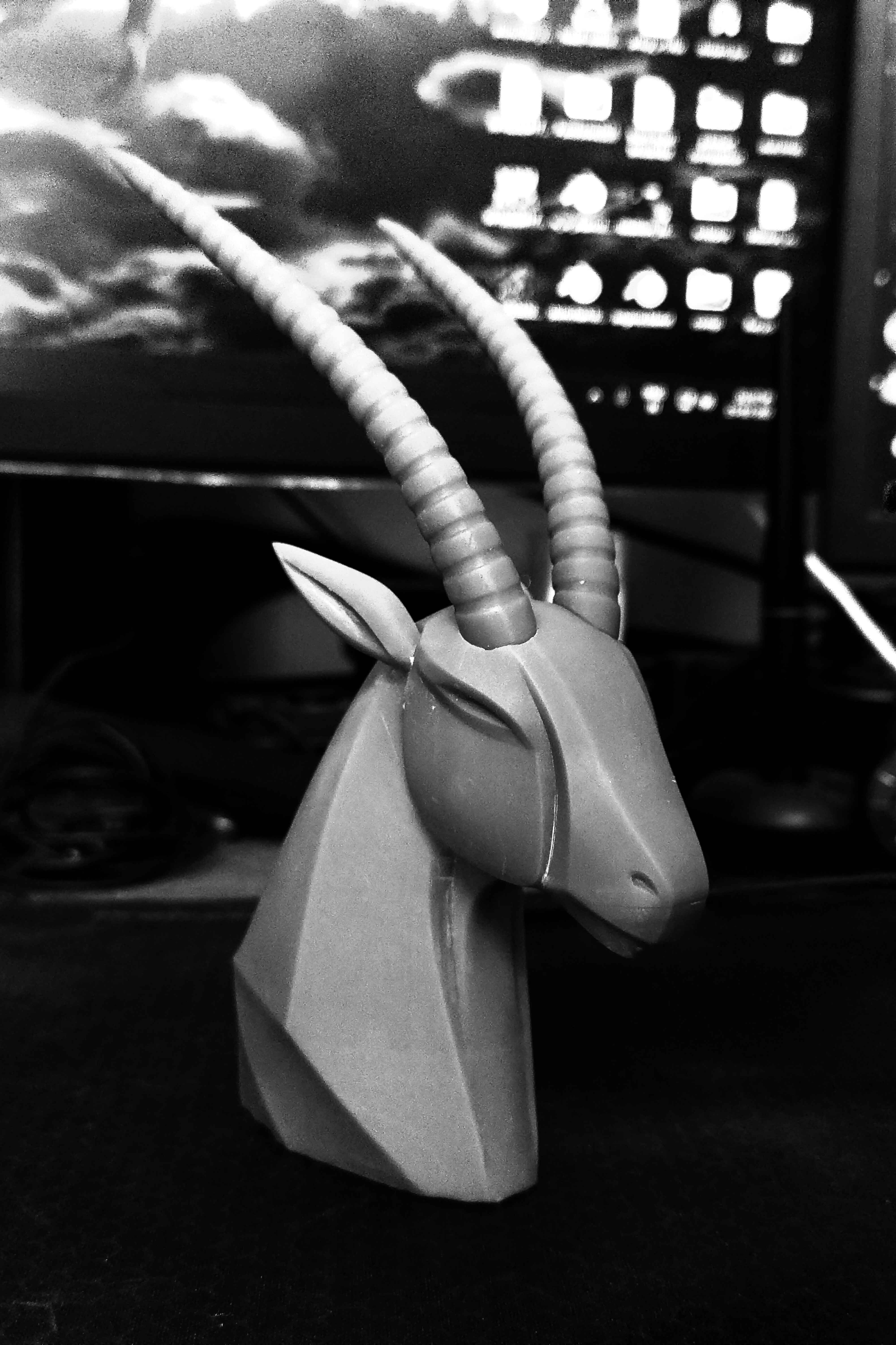 Gazelle bust 3D print model_2