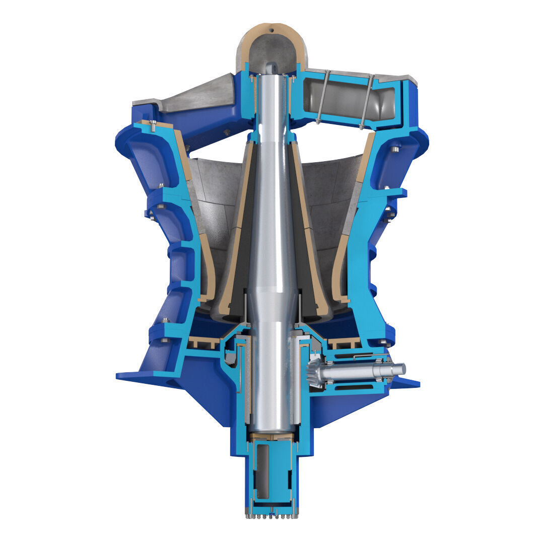 Gyratory Crusher Low-poly 3D model_5