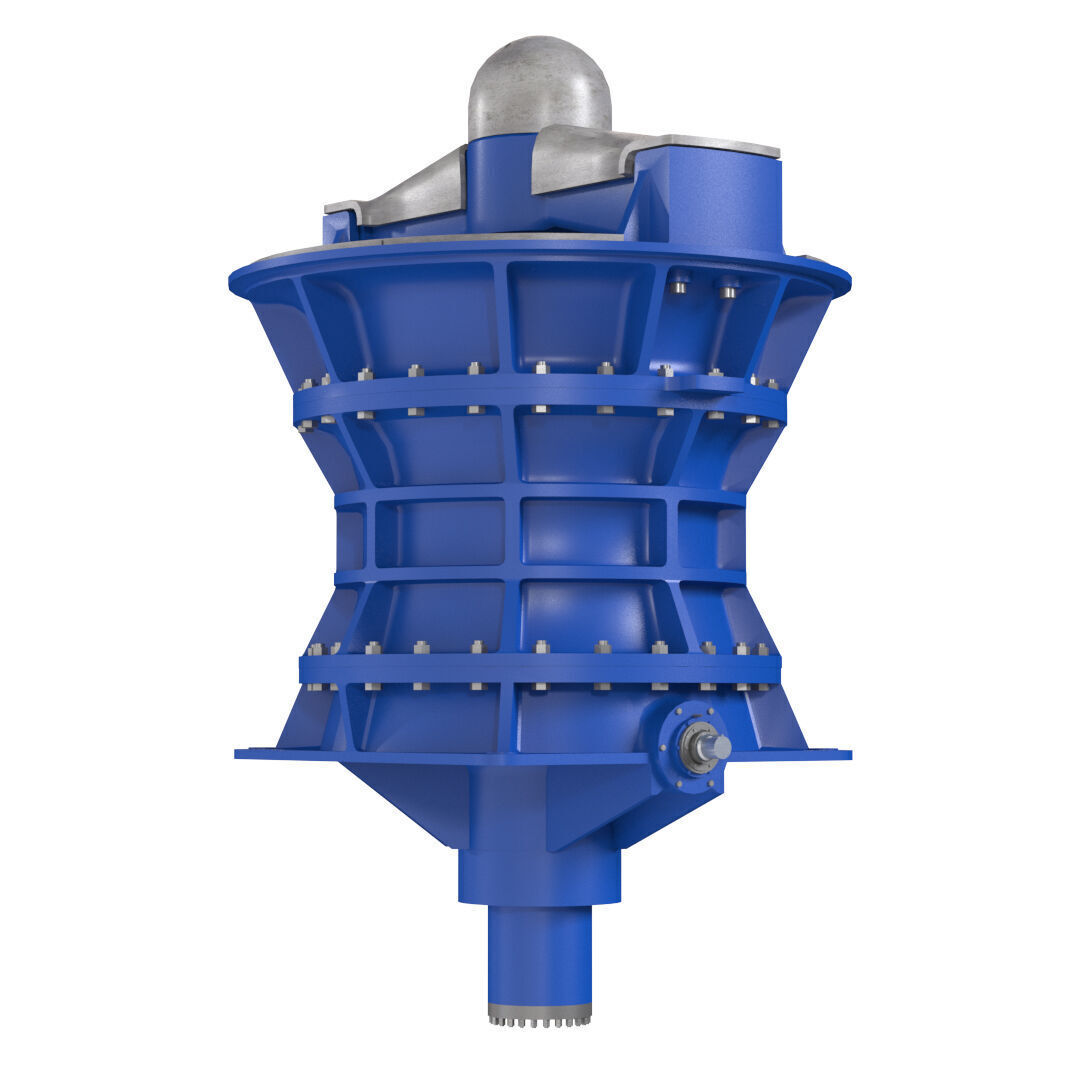 Gyratory Crusher Low-poly 3D model_7