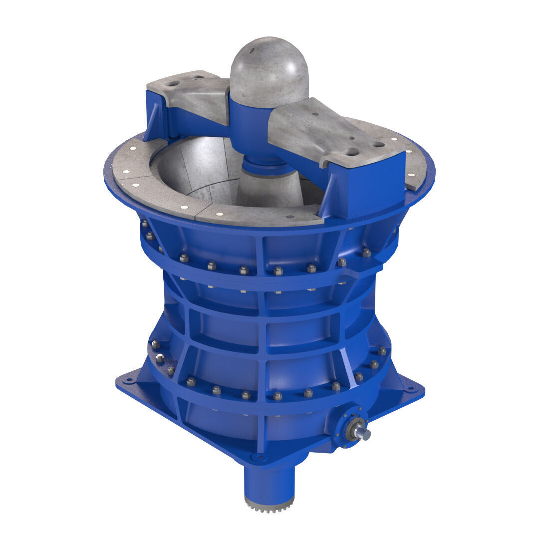 Gyratory Crusher Low-poly 3D model_1