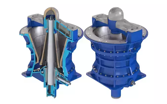 Gyratory Crusher Low-poly 3D model