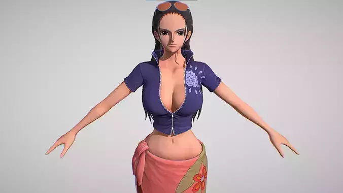 Nico Robin - One Piece - Odyssey Low-poly 3D model