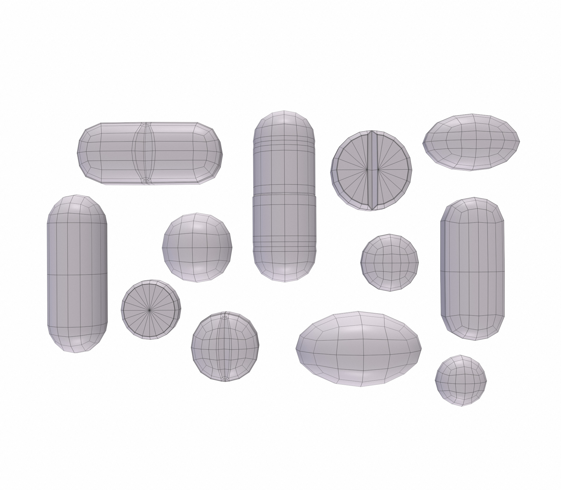 Pills pack 3D model_14