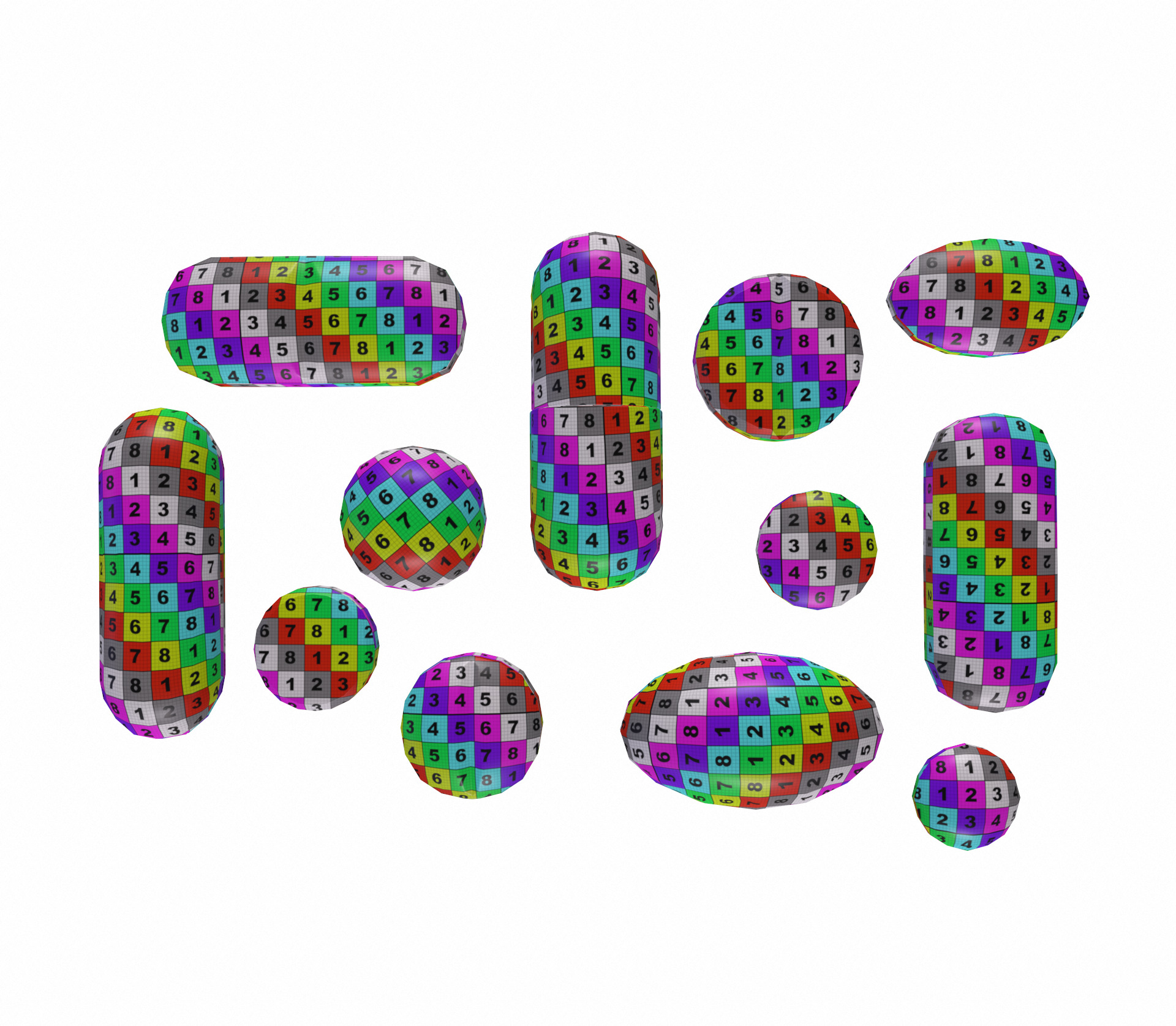 Pills pack 3D model_17